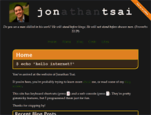 Tablet Screenshot of jontsai.com